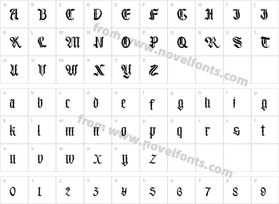 BlackburrCharacter Map