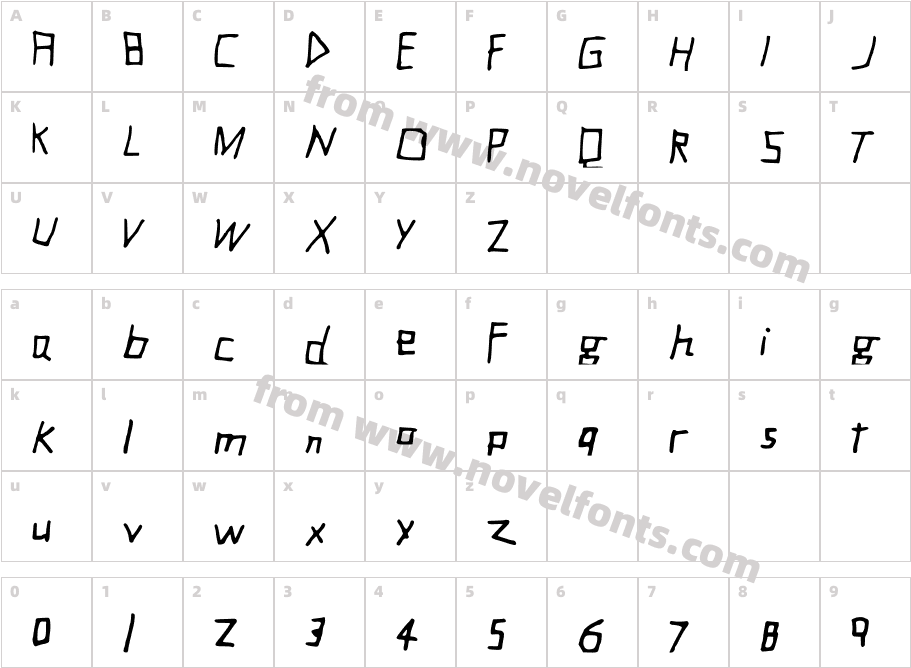 BlackcityCharacter Map