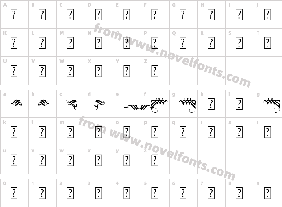 Blackland OrnamentCharacter Map