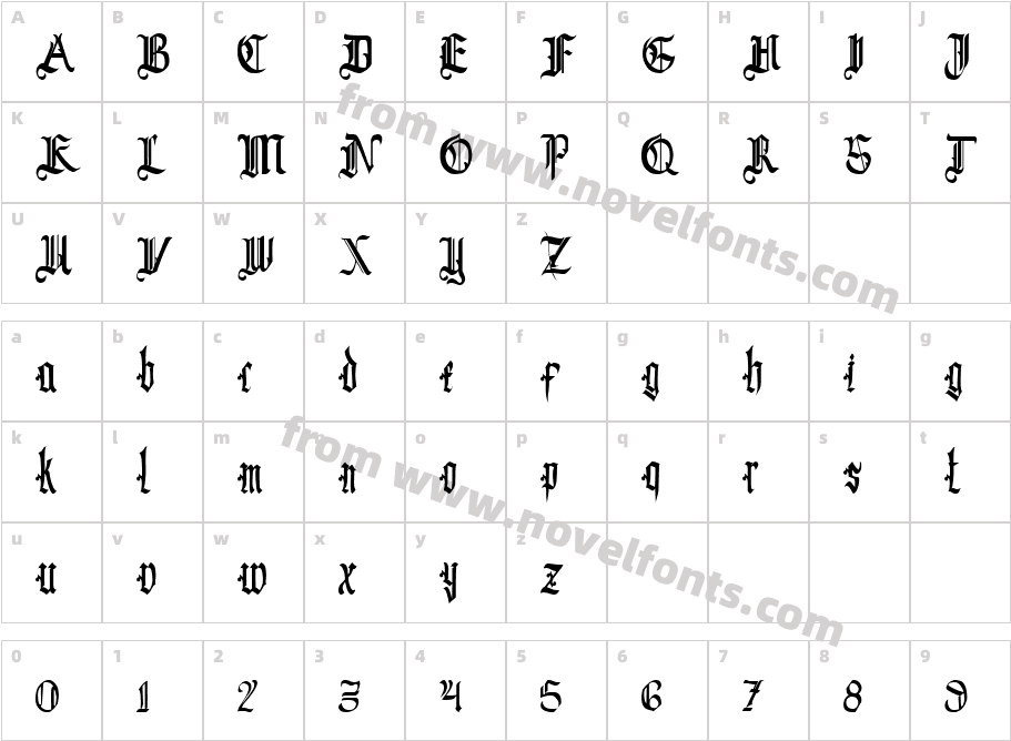 BlackroseCharacter Map