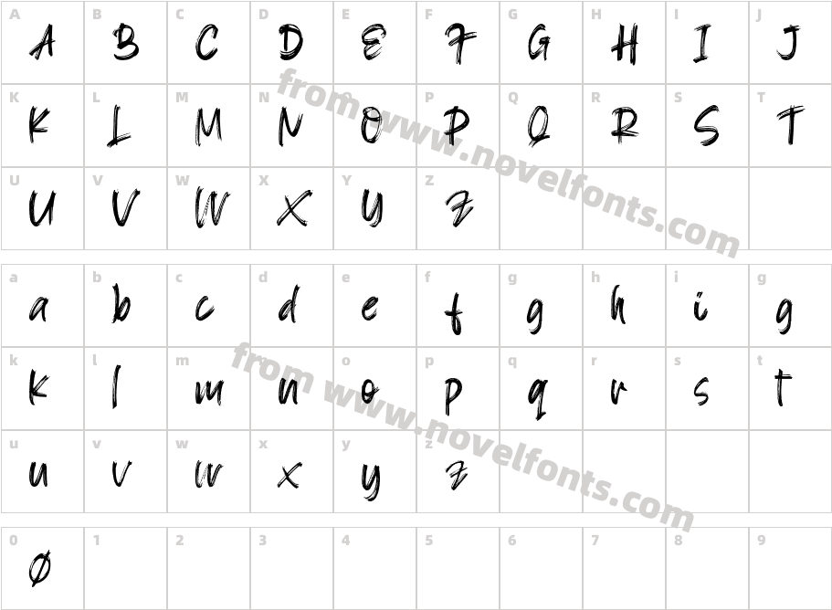 BlacksignCharacter Map