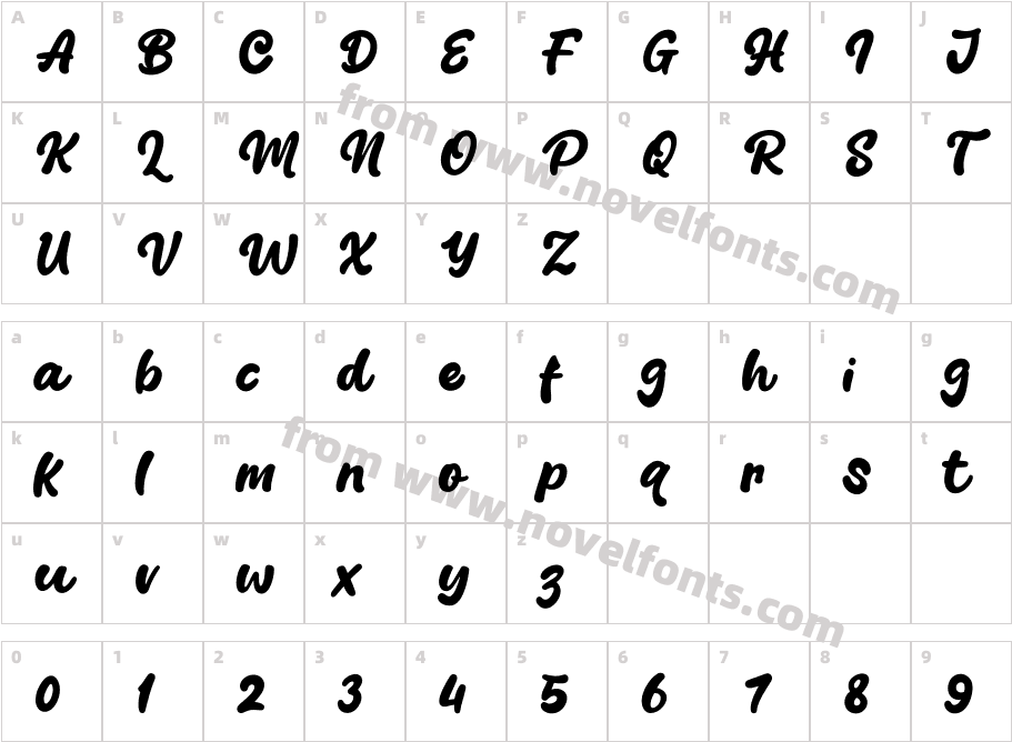 Blang YellowCharacter Map