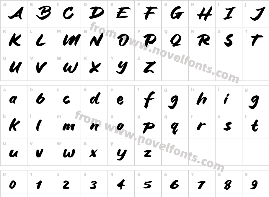 Blank OrangeCharacter Map