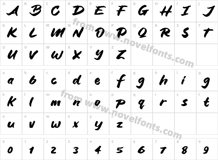 Blank OrangeCharacter Map