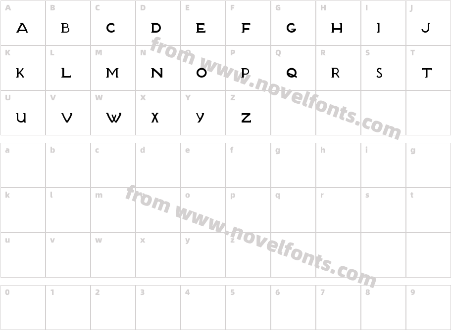 Blanket TypeCharacter Map