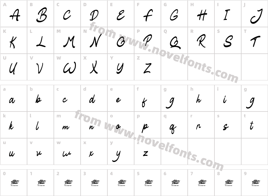 Blathe - Personal UseCharacter Map