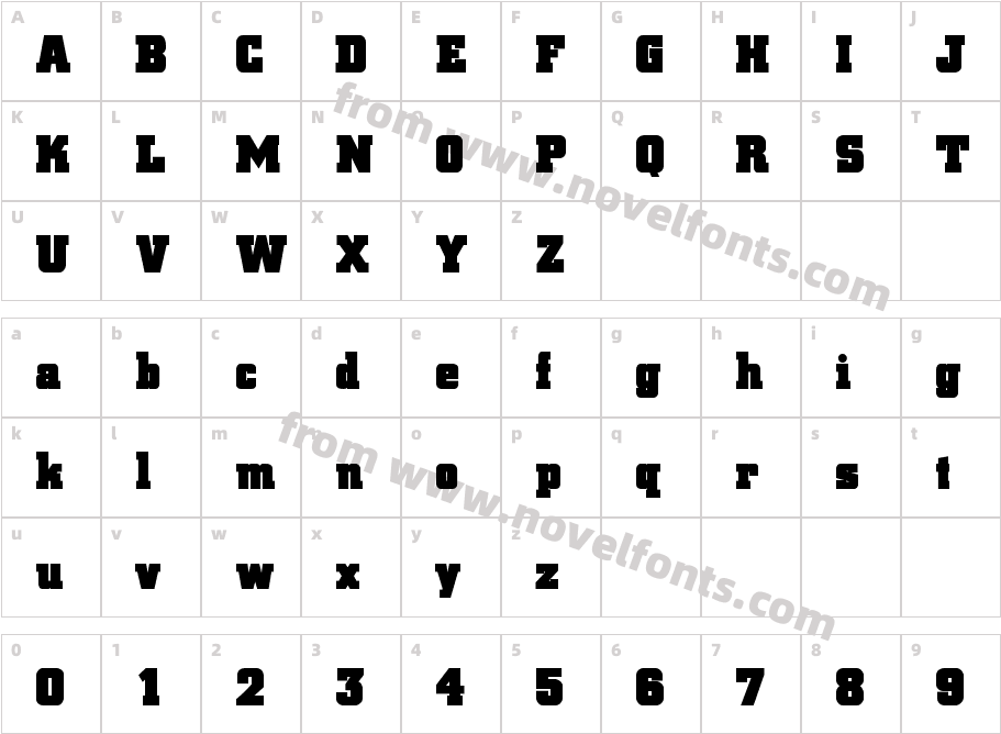 BlaxSlabXXLCharacter Map