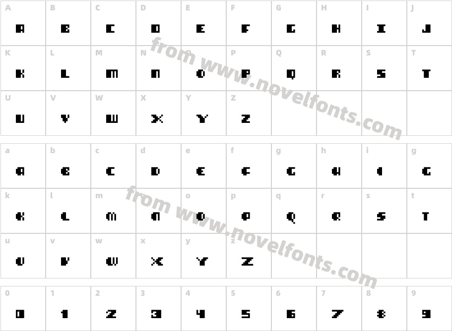 BlimpixelsCharacter Map