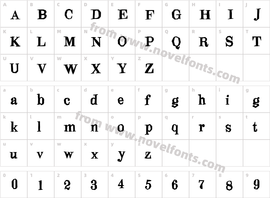 BlindfoldCharacter Map