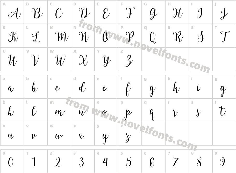 BlingtasticScriptCharacter Map