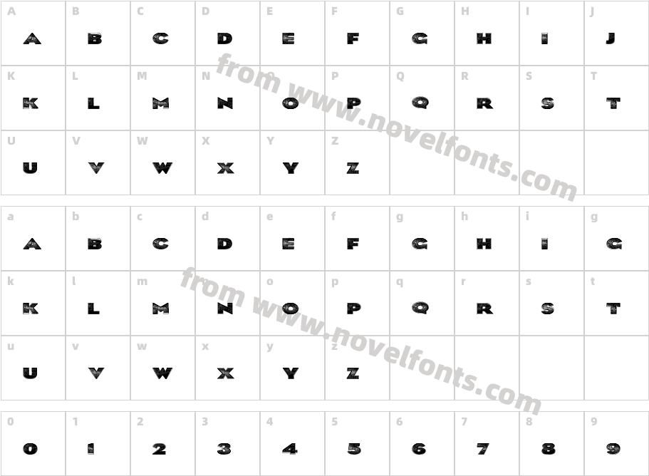 BlkLiteCharacter Map