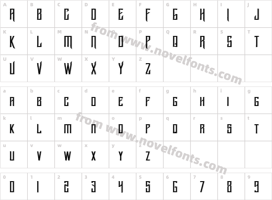 BlnkerCharacter Map