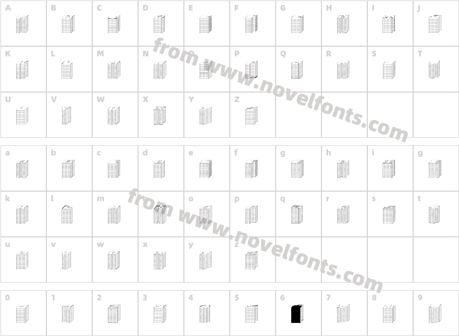 Block 1900Character Map