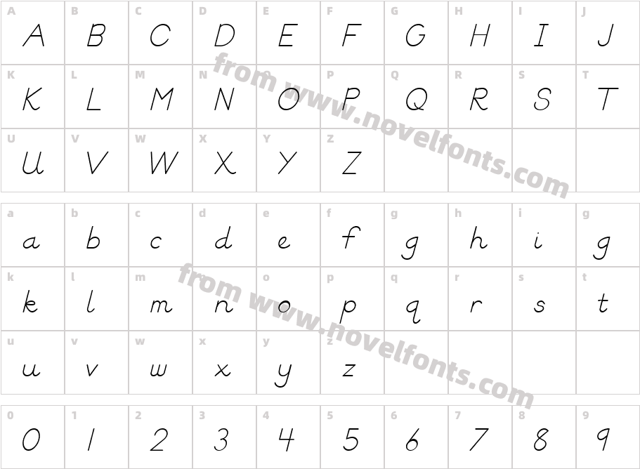 Block Letters TryoutCharacter Map