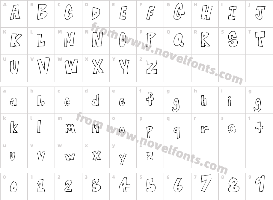 Blocked OffCharacter Map