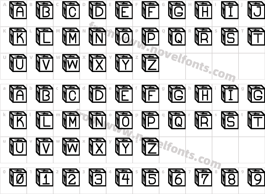 Blockys StCharacter Map