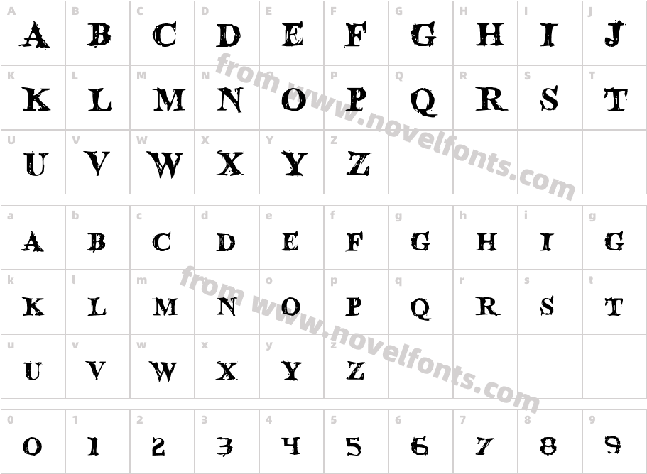 Blood CrowCharacter Map