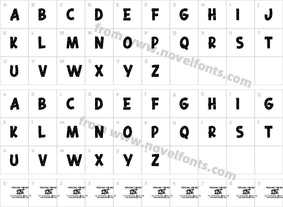 Blotchy Bitter TextureCharacter Map