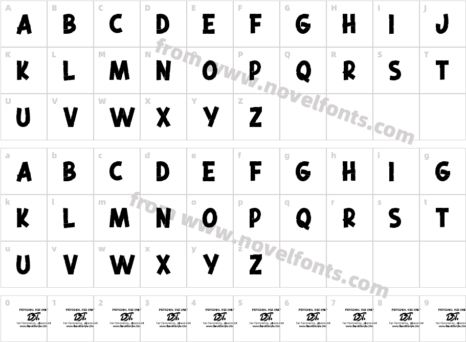 Blotchy BitterCharacter Map