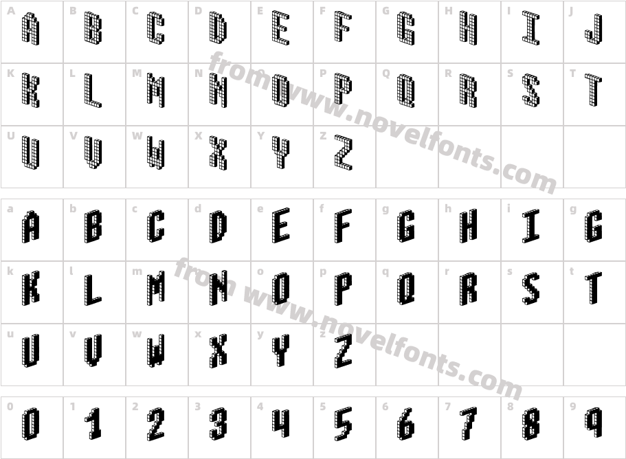 Blox (BRK)Character Map