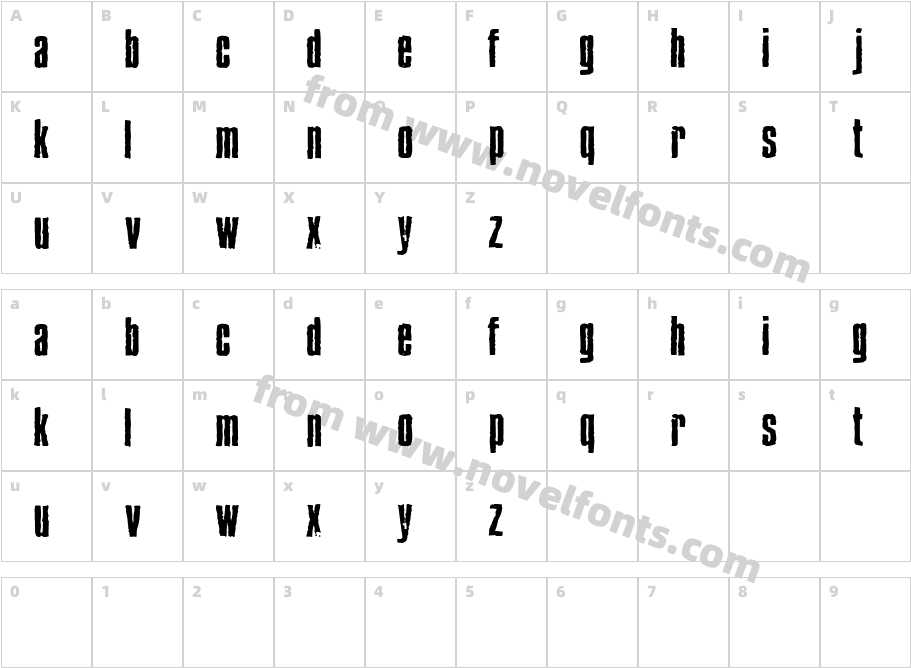 BlueCakeCharacter Map