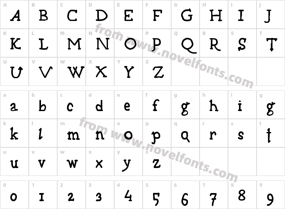 Cartoon 1471 ExtendedCharacter Map