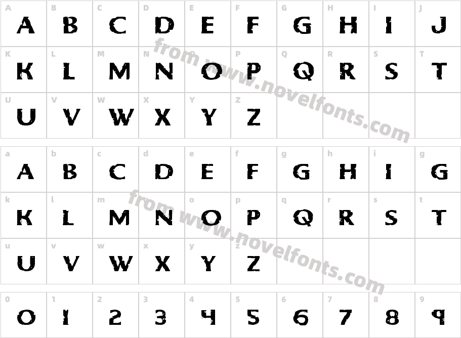 Body Swipers ExpandedCharacter Map