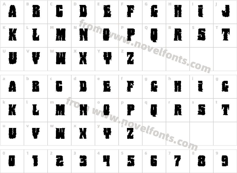 Bog Beast ExpandedCharacter Map