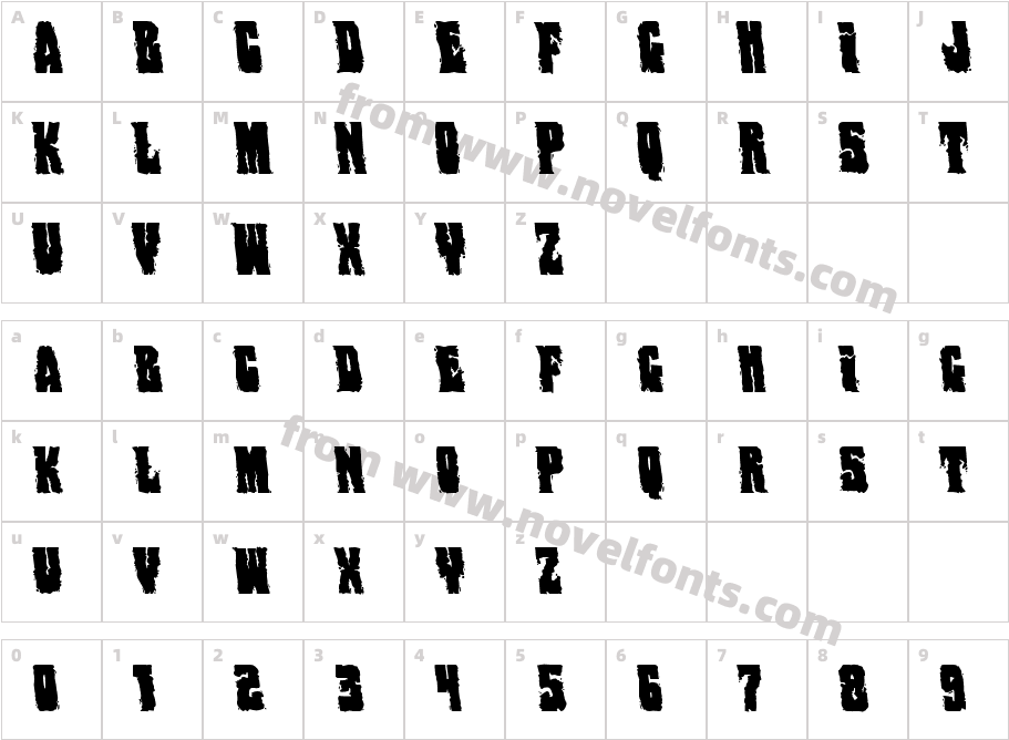 Bog Beast LeftalicCharacter Map