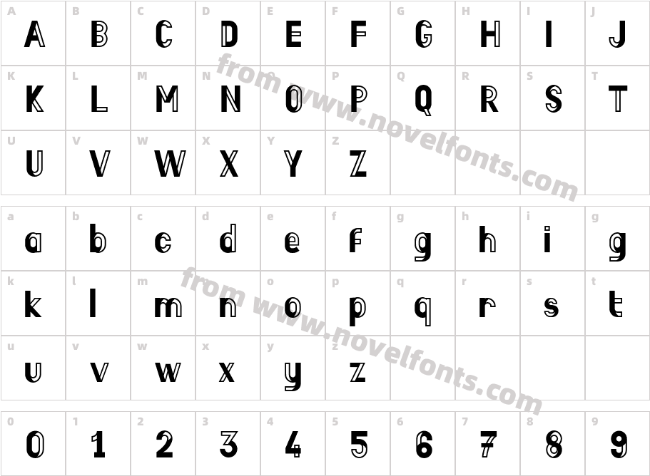 Boisu StrokeCharacter Map