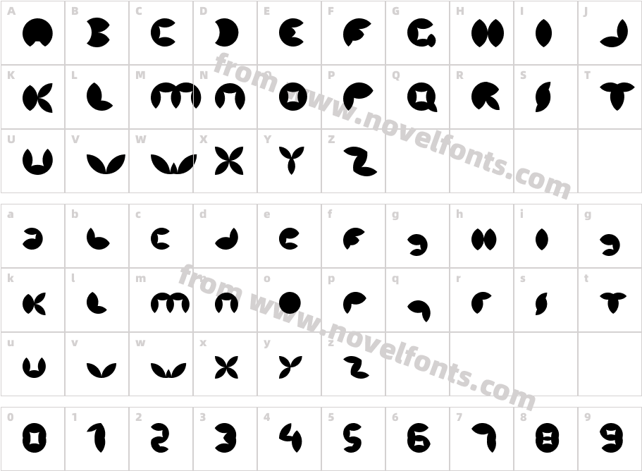 BokehCharacter Map