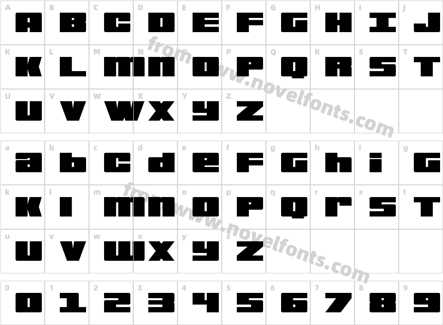 Bold KillerCharacter Map