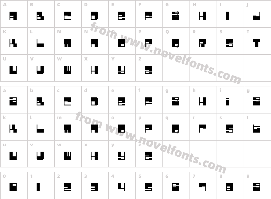 Bomb FactoryCharacter Map