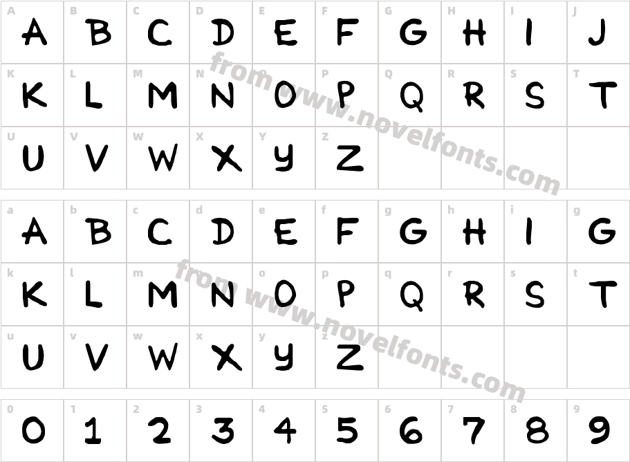 Cartoonist SimpleCharacter Map