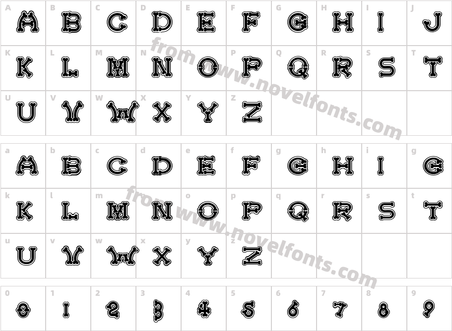 BonecrackercollegeCharacter Map