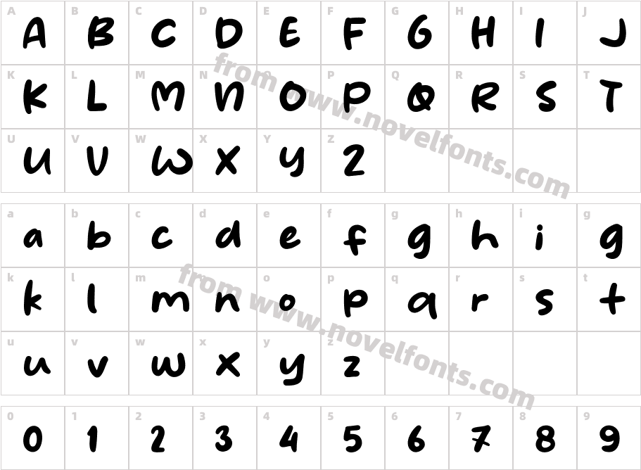 BongkarCharacter Map