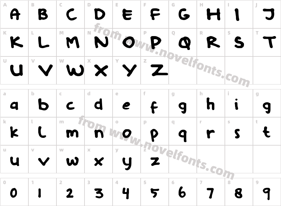 BongkerspopCharacter Map