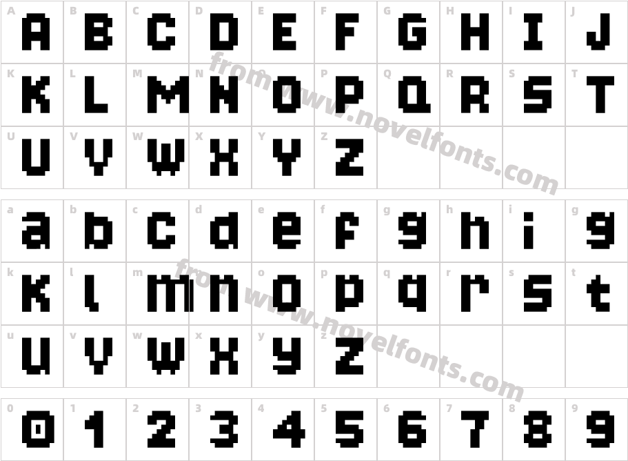 BongonautNormalCharacter Map