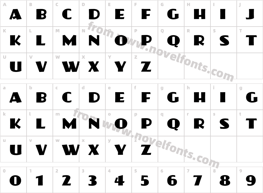 BonitaStdCharacter Map