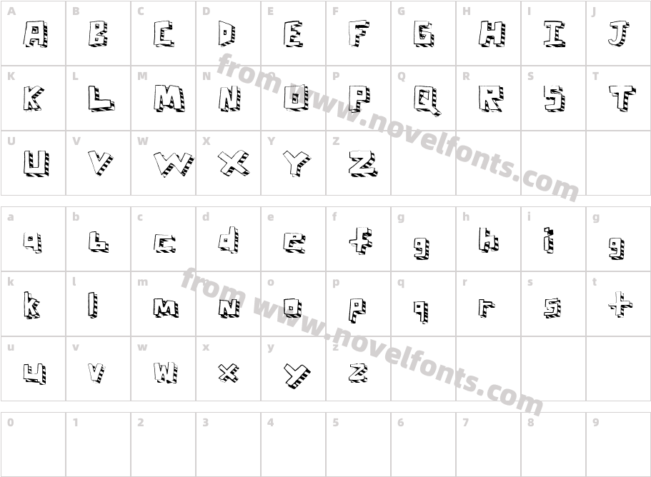 Carve Your TableCharacter Map