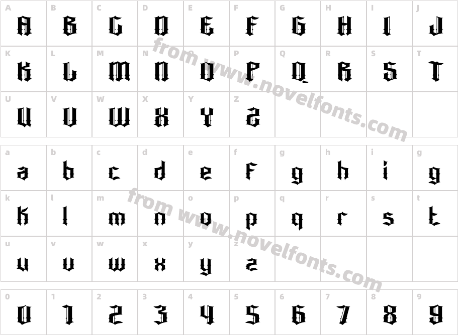 Bonzer - DresdenCharacter Map