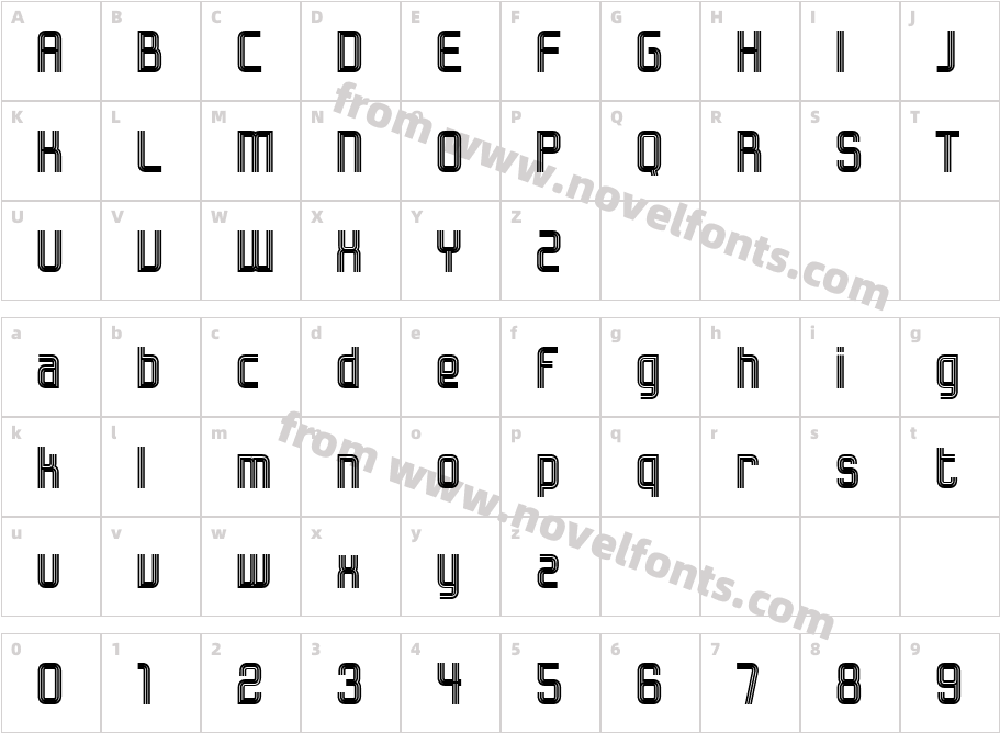 Bonzer - HerzogenaurachCharacter Map