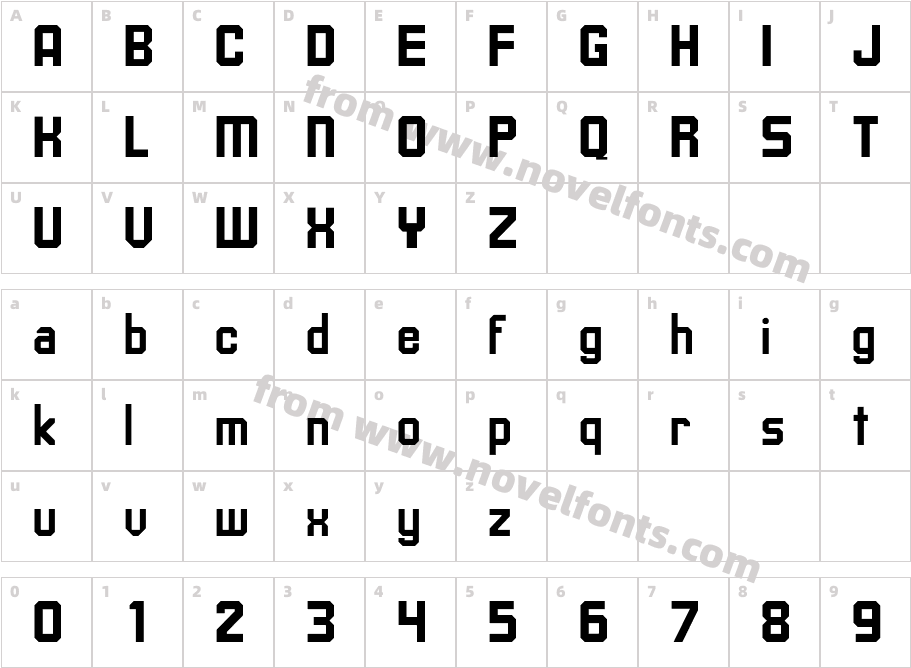 BookerCharacter Map