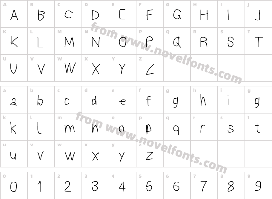 BookmarkCharacter Map