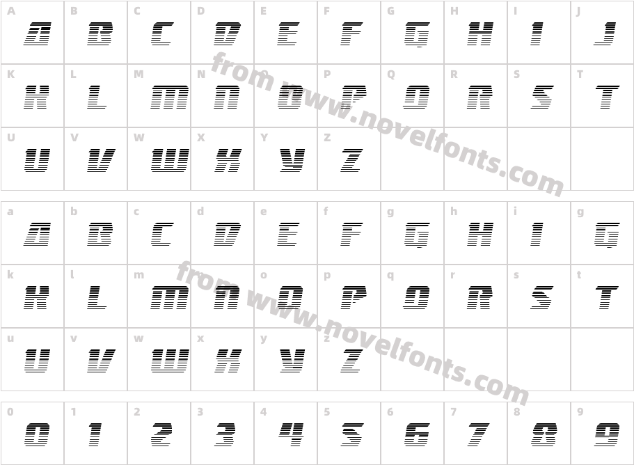 Boomhauer Gradient 2Character Map