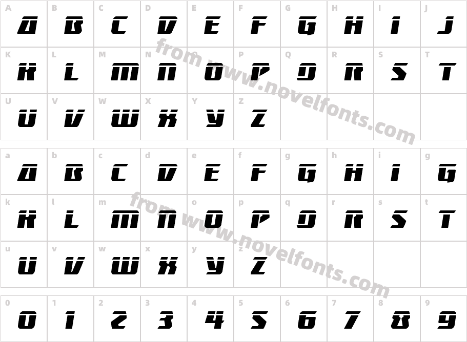 Boomhauer LaserCharacter Map