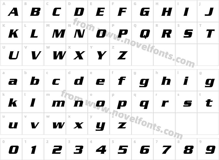 Boost SSi Bold ItalicCharacter Map