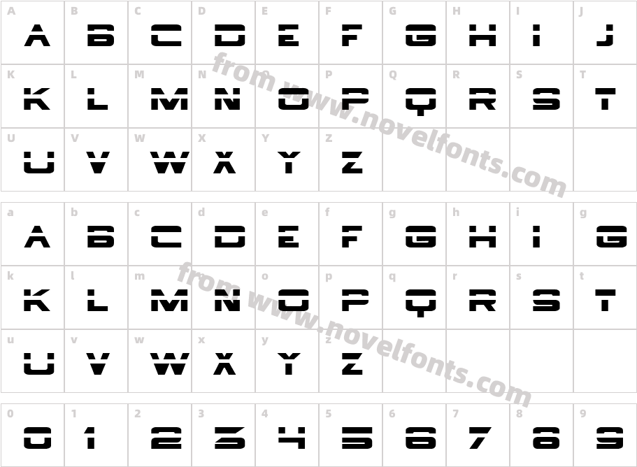 Borg9Character Map