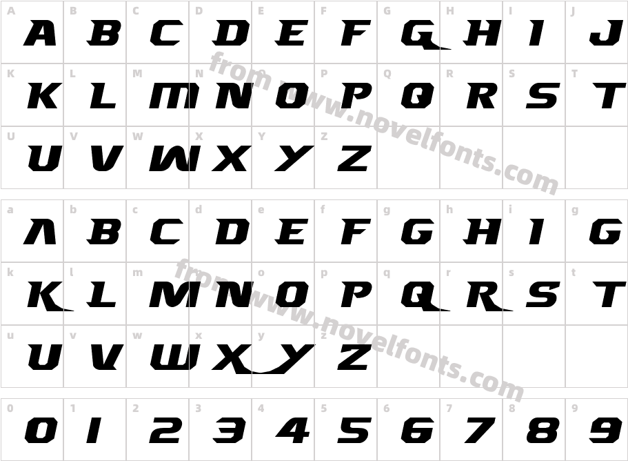 Borgsquad ExpandedCharacter Map