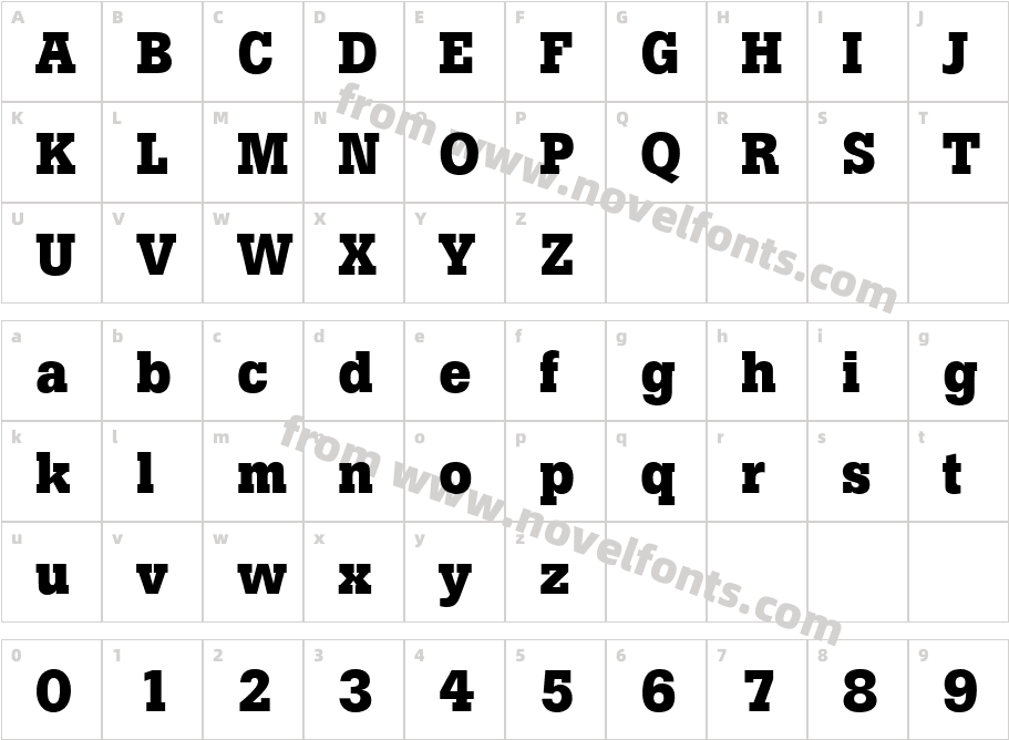 Boton BoldCharacter Map